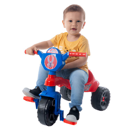 Triciclo Andador Infantil Interactivo C/Guía Brasil Azul