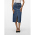VMVERI HR CALF DENIM SKIRT GA MIX NOOS Medium Blue Denim