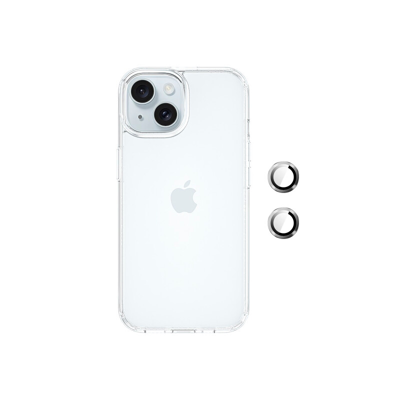 Protector rígido iPhone 15 Plus con protectores de cámara Protector Rígido Iphone 15 Plus Con Protectores De Cámara