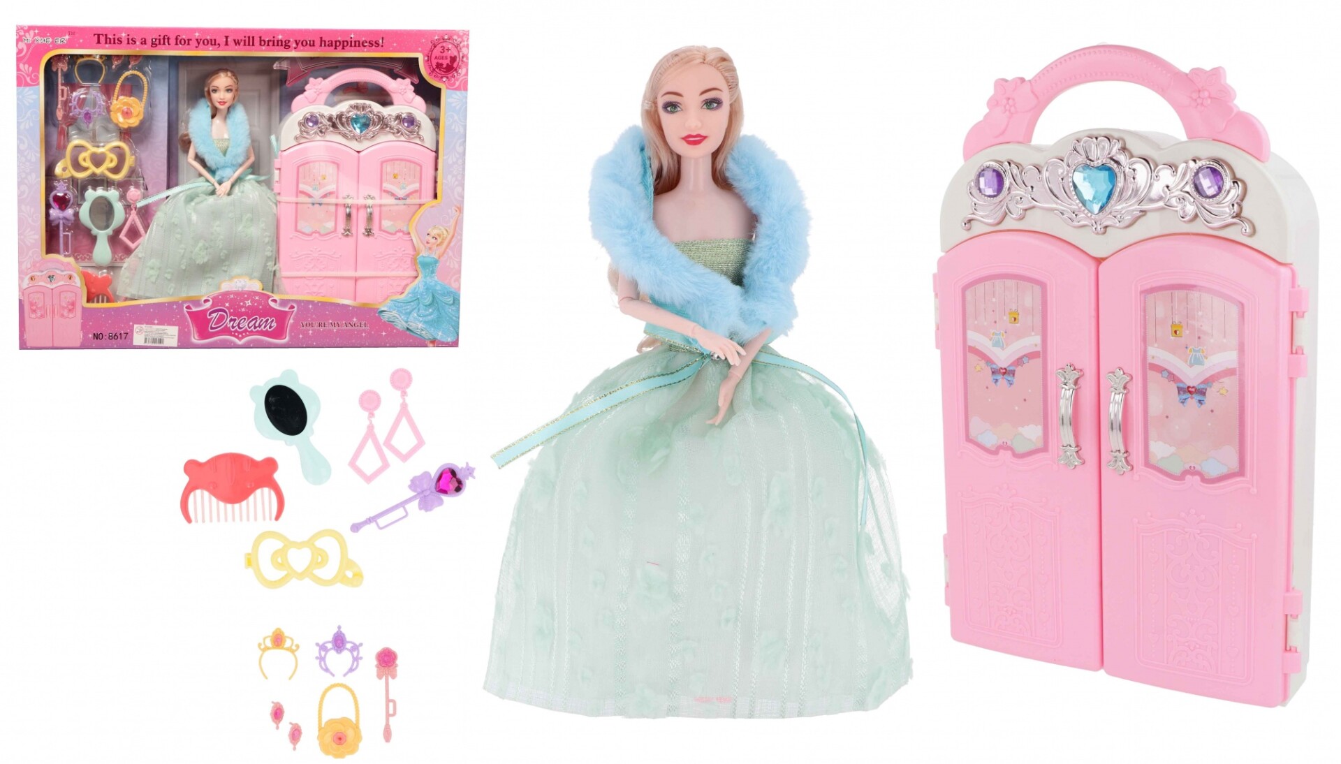 Muñeca con accesorios 