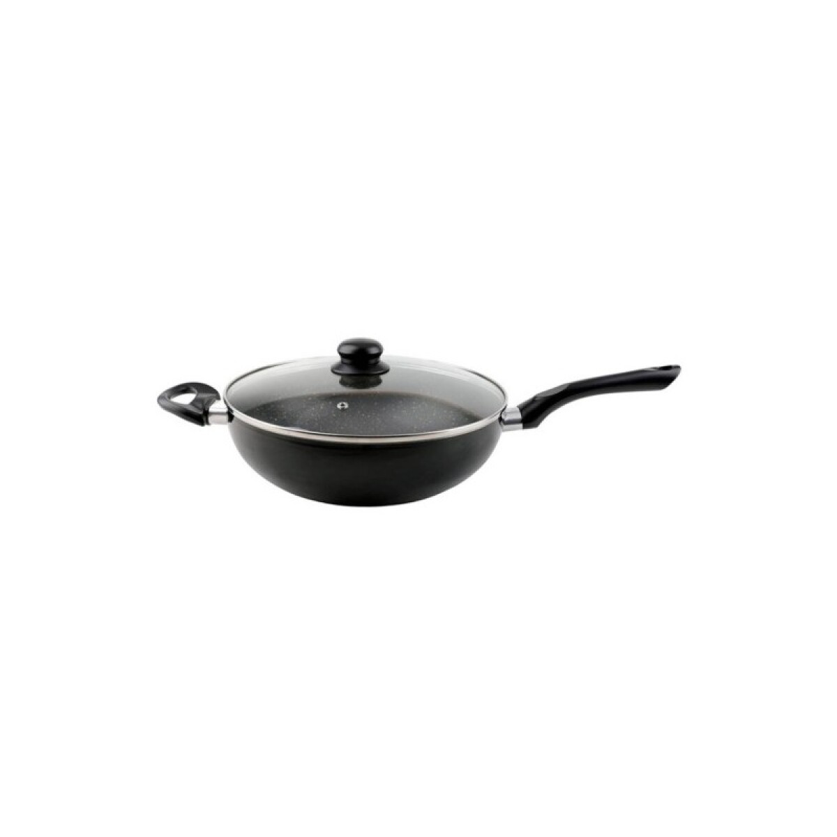 WOK CUORI 28 cm BLACK 