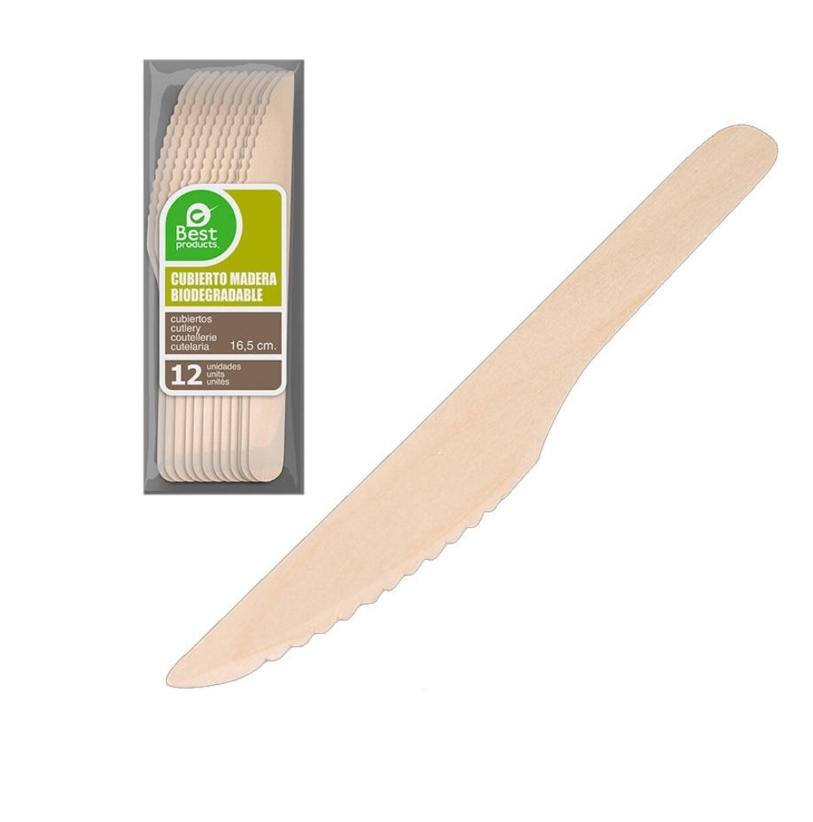 Cuchillo Madera 16.50 Cm 