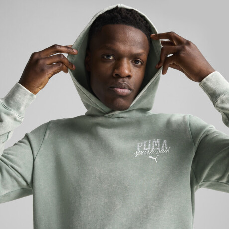 CLASS Washed Hoodie FL 68560030 Verde