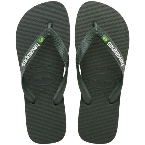 Ojotas Havaianas Brasil Logo Verde