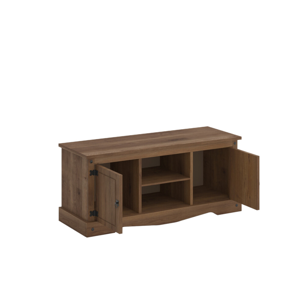 Rack 2 puertas 1 Estante - 160cm - Linea Mexicana Nogal