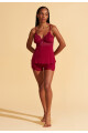 SHORT DOLL CON PUNTILLA ROJO ROMANCE - 2377