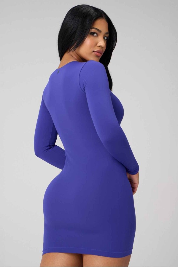 Vestido Seamless Long-Sleeve Mini Dress Mujer Nightfall