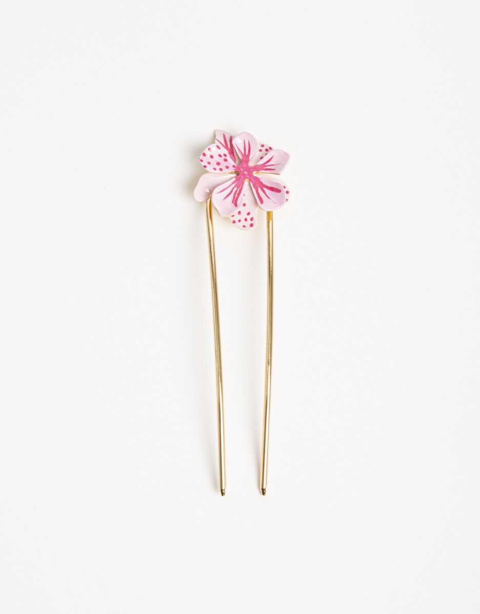 Palito Metálico Con Flor. 