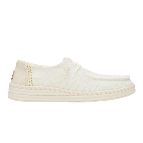 Wendy Espadrille Woven - Mujer White