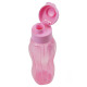 Botella caramañola plástica con tapón 600 ml ROSADO