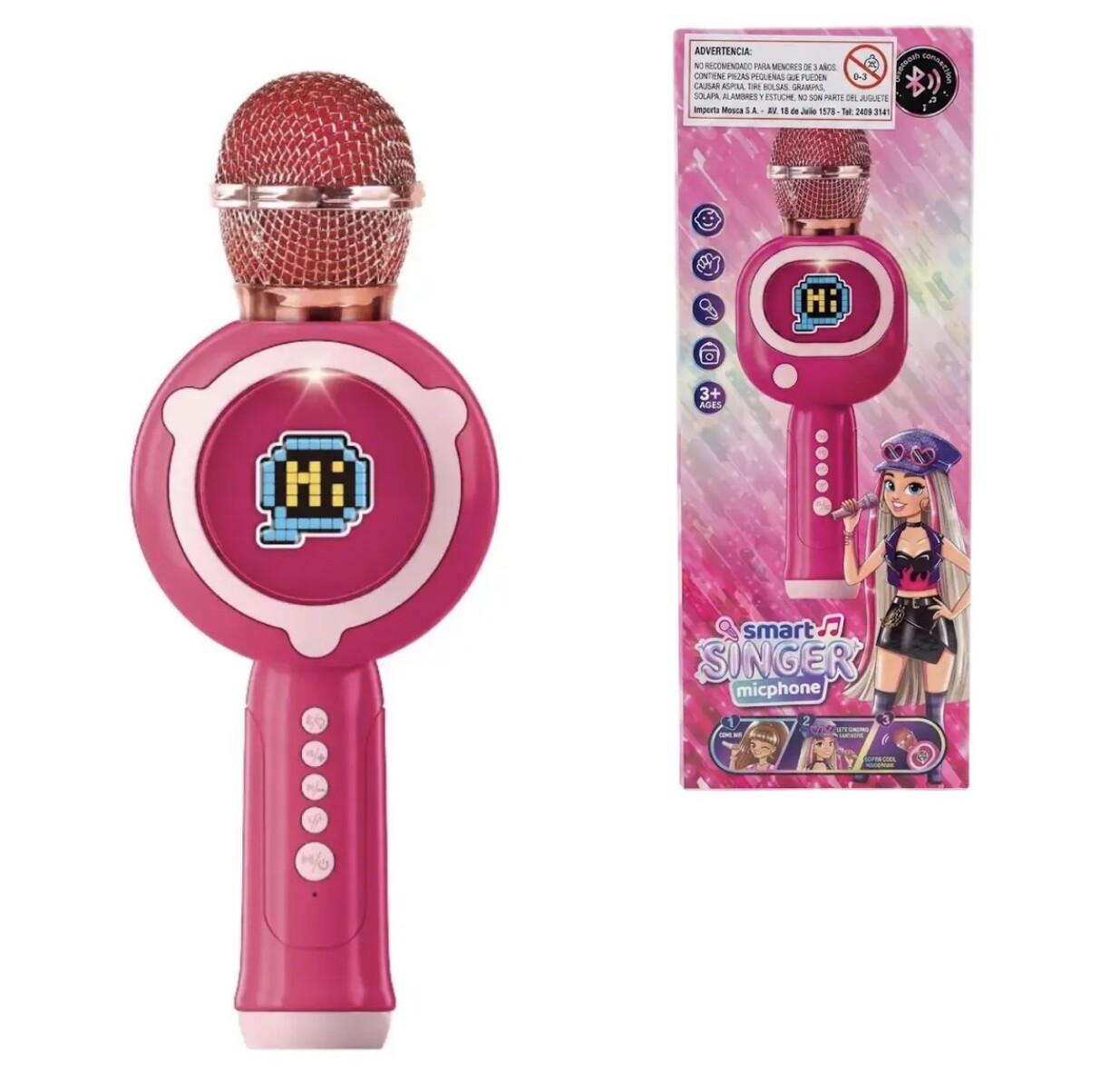 Microfono Karaoke Luz y Musica 
