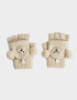 Guantes Infantiles Guantes Infantiles Mitones - Blanco Crudo
