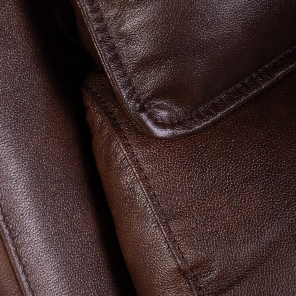 RECLINER ELÉCTRICO 1 CUERPO CUERO-Y-SIMIL-CUERO MARRON JOSHUA