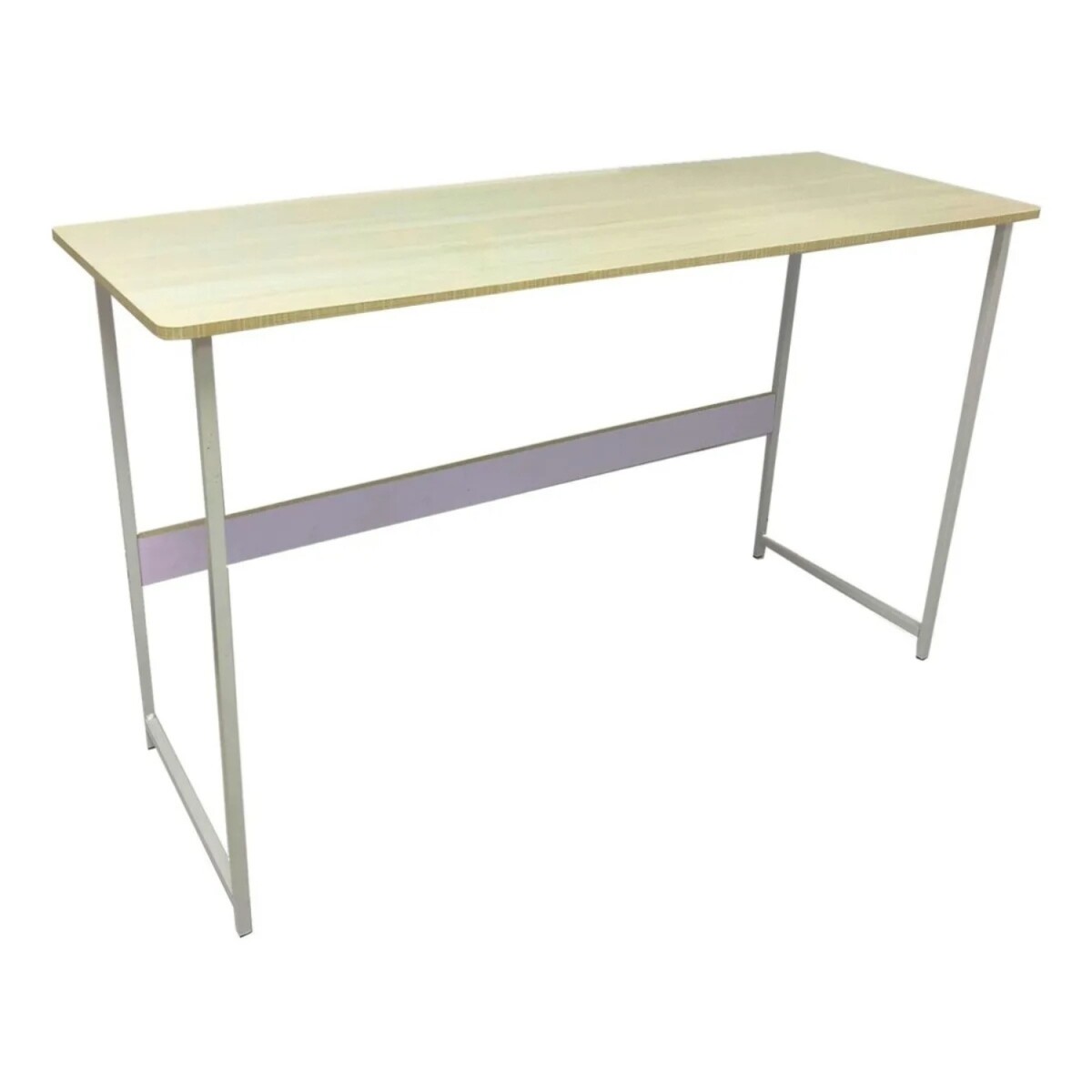 Escritorio en Madera Mdf Y Metal 1,20m X 0,45m - Beige 