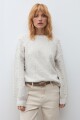 Sweater perlas beige melange