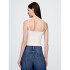 SL CLOSEKNIT CROP TUBE TOP NEW OFF WHITE