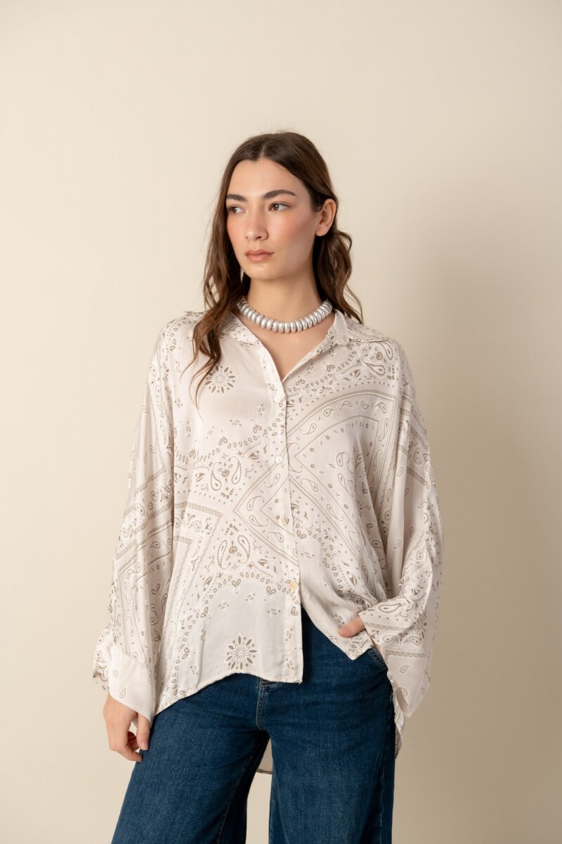 Camisa Bandana - Natural 