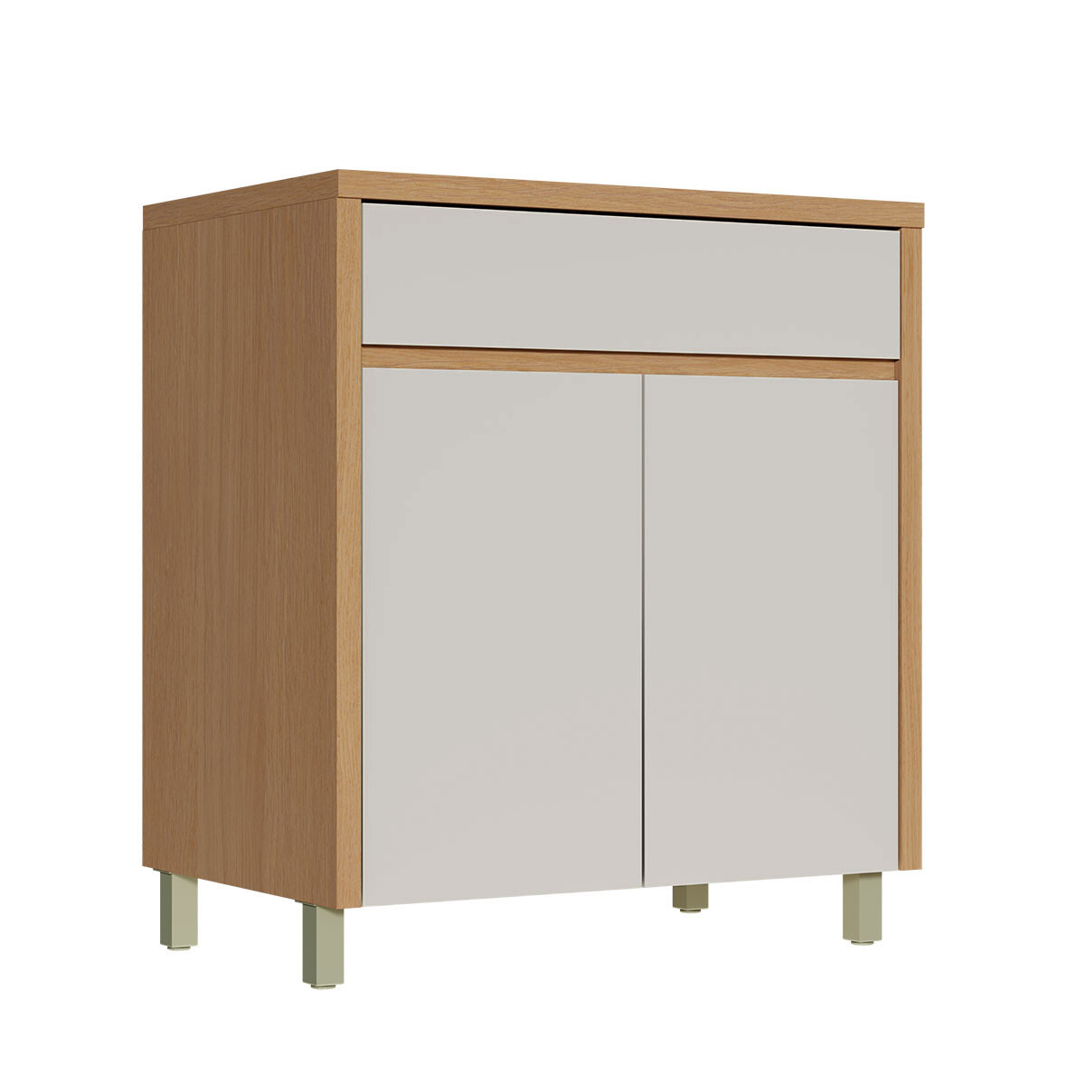 Bajo Mesada 80 Cm Mobiliario Cocina Mdf Condessa Beige 