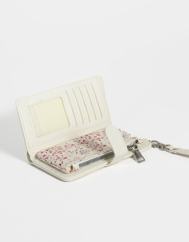 Ficheros Billetera Fichero Con Pouch - Blanco Crudo