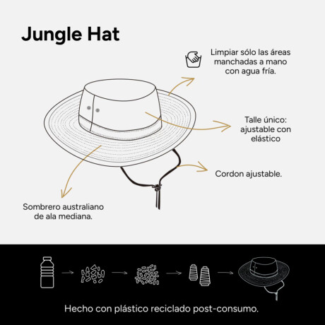 Sombrero Martha Big Sur Jungle Hat Negro