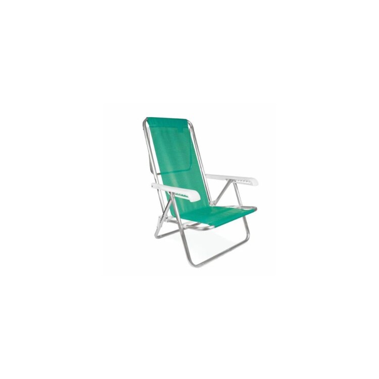 Silla De Playa Mor De Aluminio Verde 8 Posiciones Silla De Playa Mor De Aluminio Verde 8 Posiciones