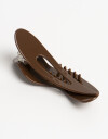 Broche Acrilico Broche Formato Wavy Moda De Actilico. - Marron Chocolate