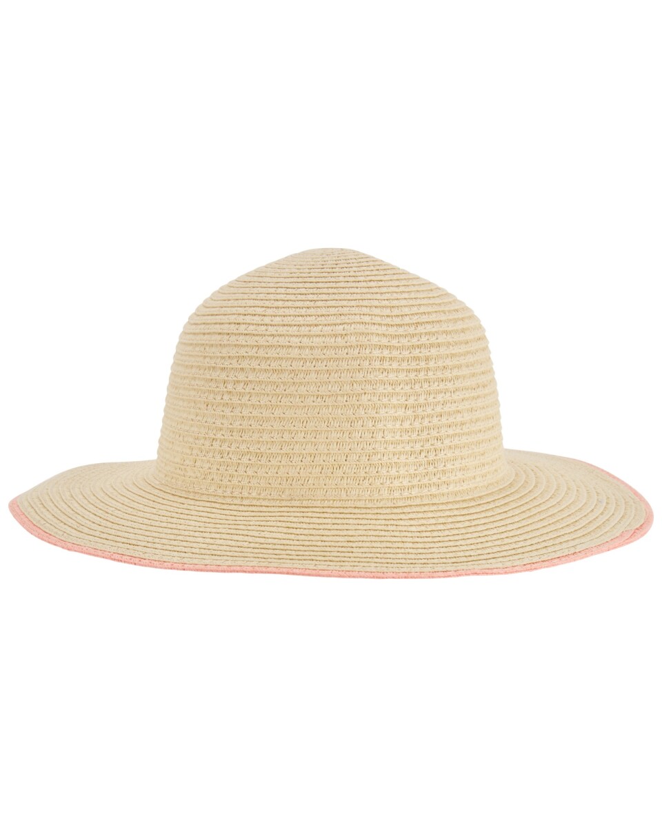 Sombrero de paja con ala flexible 
