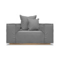 Sillón Luciana 1 cuerpo Gris