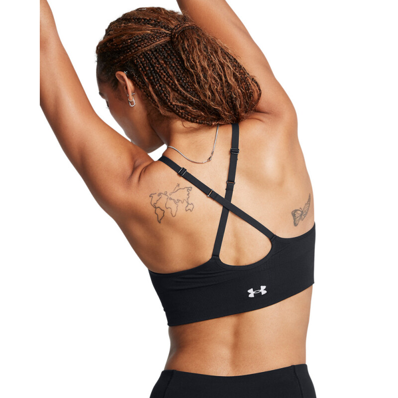 Vanish Seamless Low Bra-BLU BLK-001