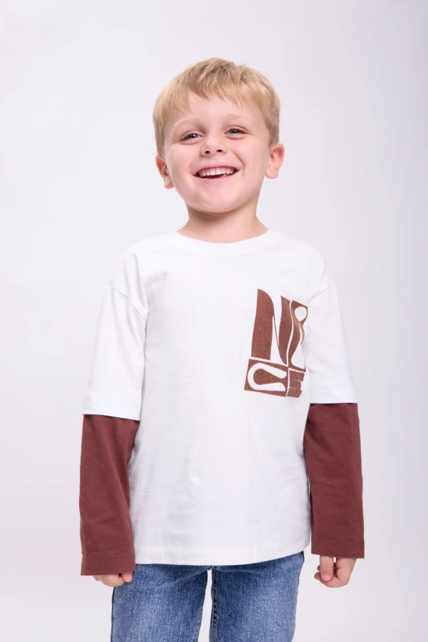 Remera manga larga Gris Claro