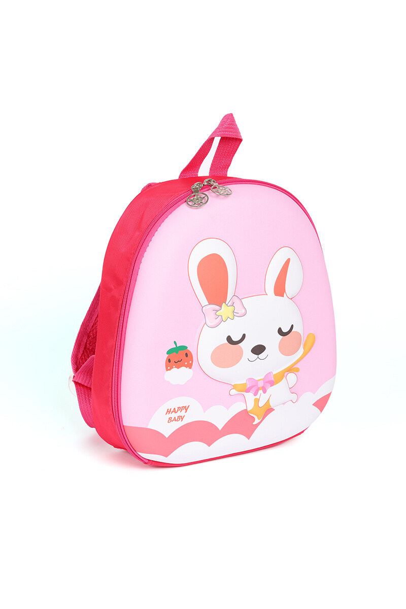 Mochila infantil rígida escolar Rosa