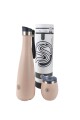 Termo Vacumm Cola De 750ml + Mate De Acero Inox De 240ml Rosado