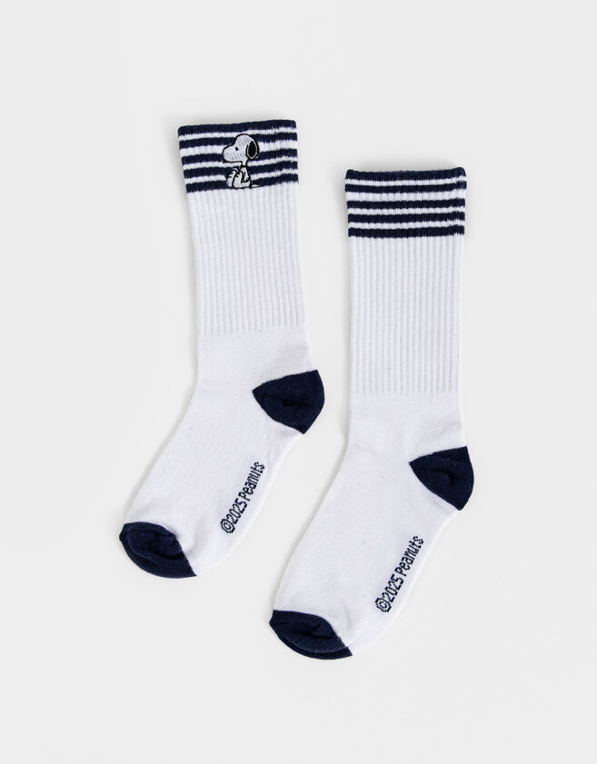 Accesorios Textiles Licencias Medias Varsity "snoopy" - Combinacion Bicolor
