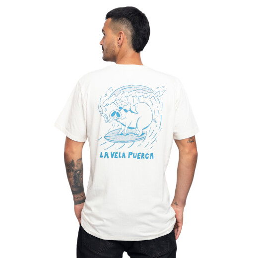 Remera La isla x La Vela - Chancho Ola Remera La isla x La Vela - Chancho Ola