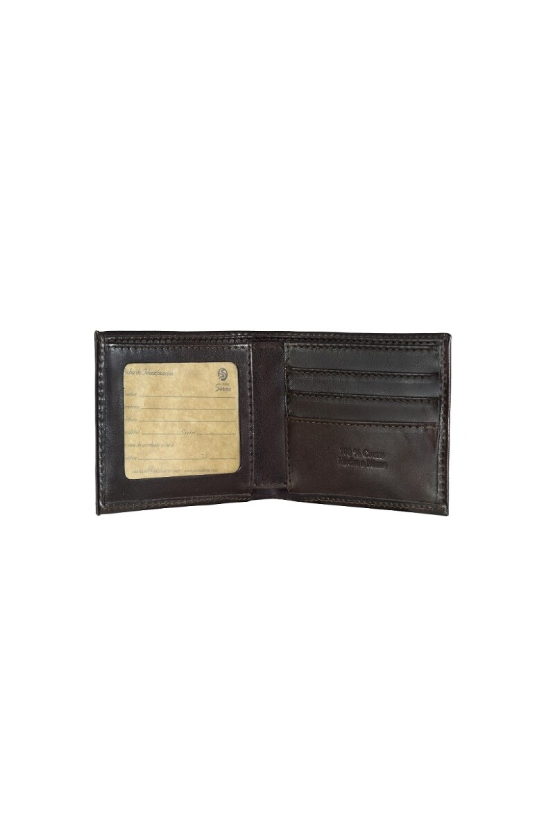 Billetera de cuero Marron