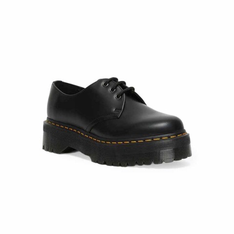 Zapatos Dr. Martens 1461 Quad Unisex Black Polished Smooth