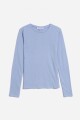 Remera cuello redondo CELESTE