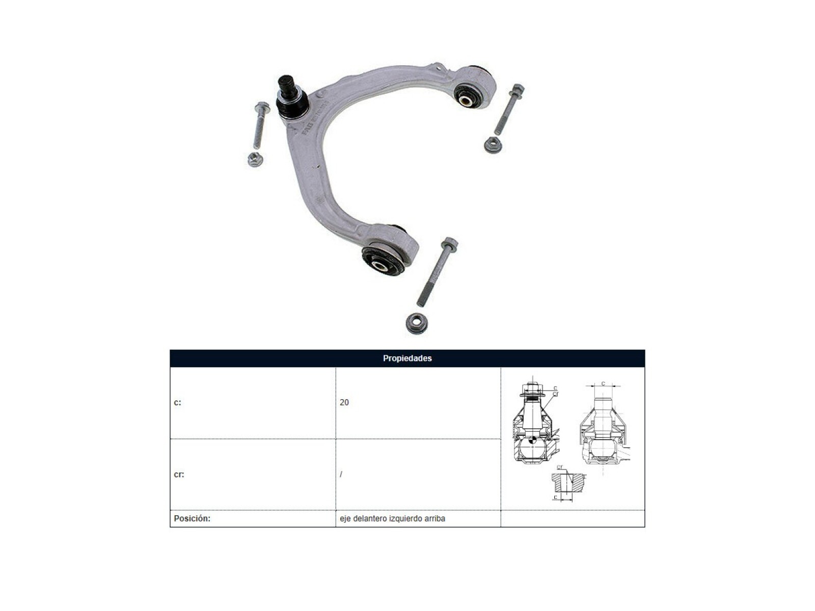 Parilla De Suspension Delantera BMW X5 Xdrive 35I (F15) 14-18 Izq 
