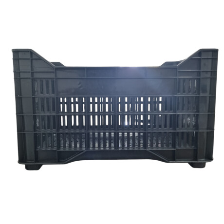 Cajón plástico apilable negro Cajón plástico apilable negro