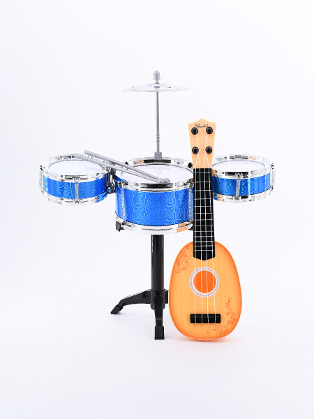 BATERIA Y UKELELE BEIGE