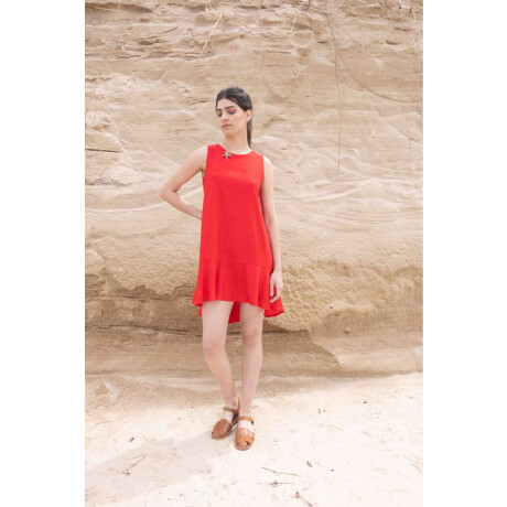 Vestido Folk Rojo