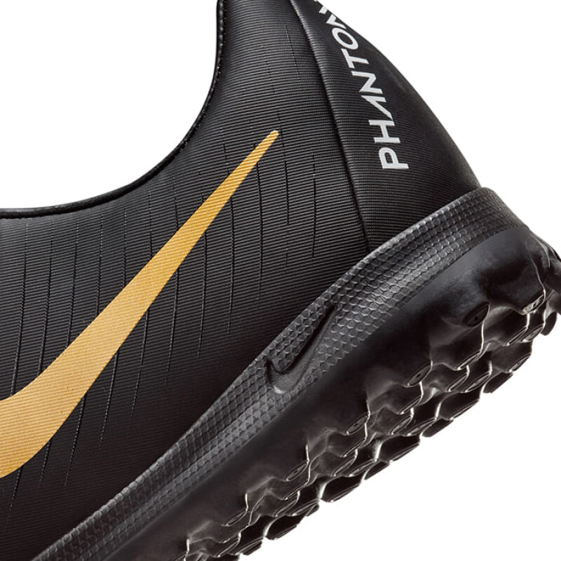 Futbol5 Adulto (TF) - Nike - NIKE CHAMPION PHANTOM GX II ACADEMY TF WHITE/BLACK-MTLC GOLD COI de H Blanco-negro