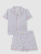 Pijama Rayas Con Estrellas Blanco