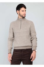 Sweater Medio Cierre BEIGE
