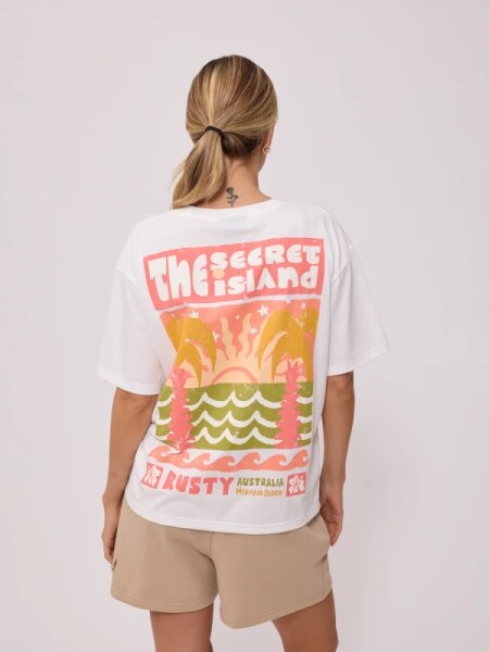 T-SHIRT RUSTY TAKILA BLANCO