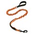 Correa Paseo Perro Elástico Doble Agarre Anti tirones 180cm Variante Color Naranja