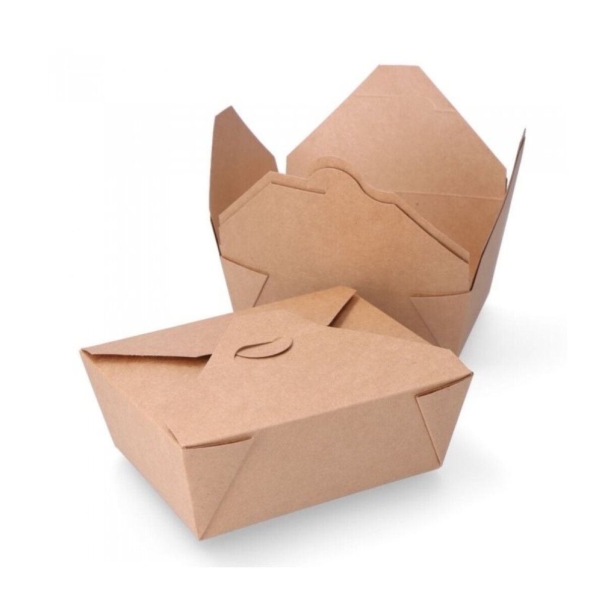 Envase de cartón kraft, caja rectangular 130 x 105 x 65 mm - 50 u 