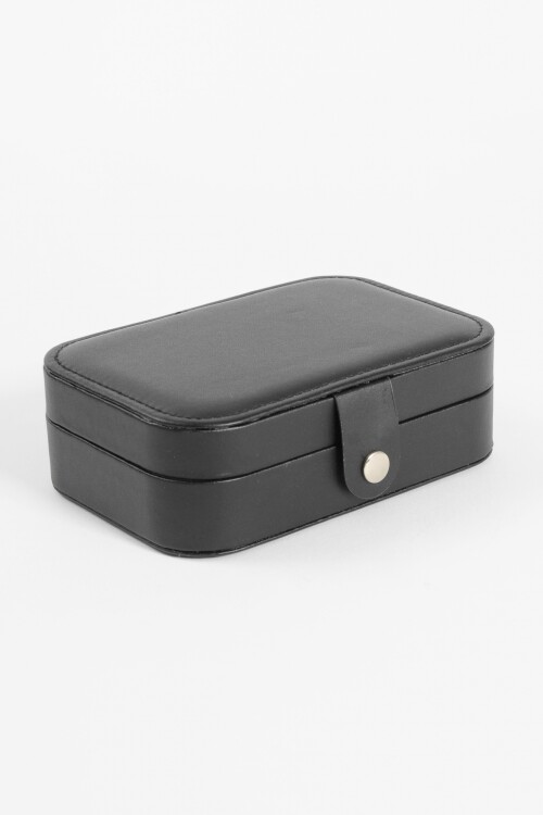 Alhajero organizador rectangular con broche negro