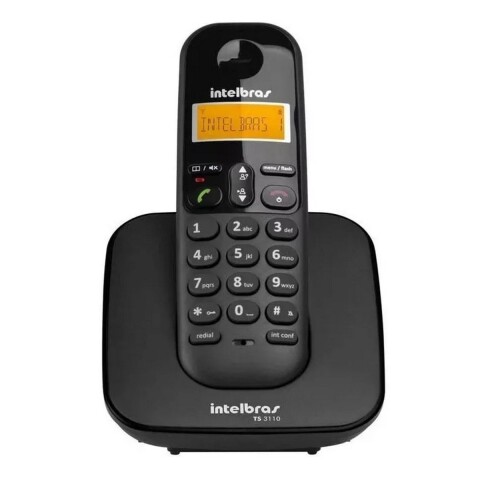 Teléfono Intelbras Ts 3110 inalámbrico - color negro Teléfono Intelbras Ts 3110 Inalámbrico - Color Negro