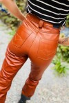 Leather Jeans Crawford Caramel